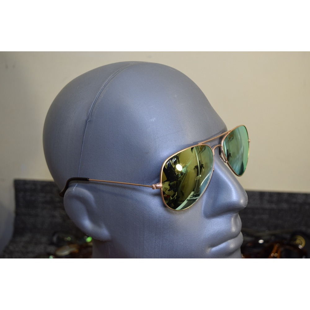 Ray-Ban RB3026 Aviator Sunglasses Gold Frame 62-14 140 Italy FLAW